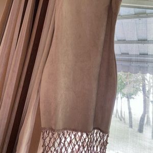 Fashion Nova beige suede dress